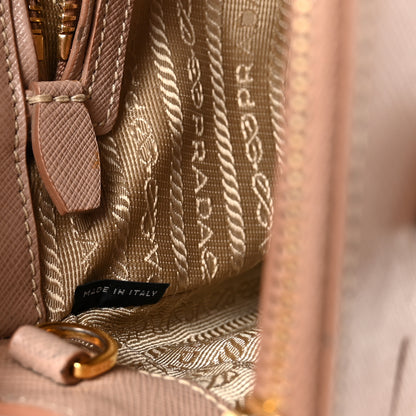 Prada Saffiano Small Galleria Double Zip Tote Cammeo 6 of 10