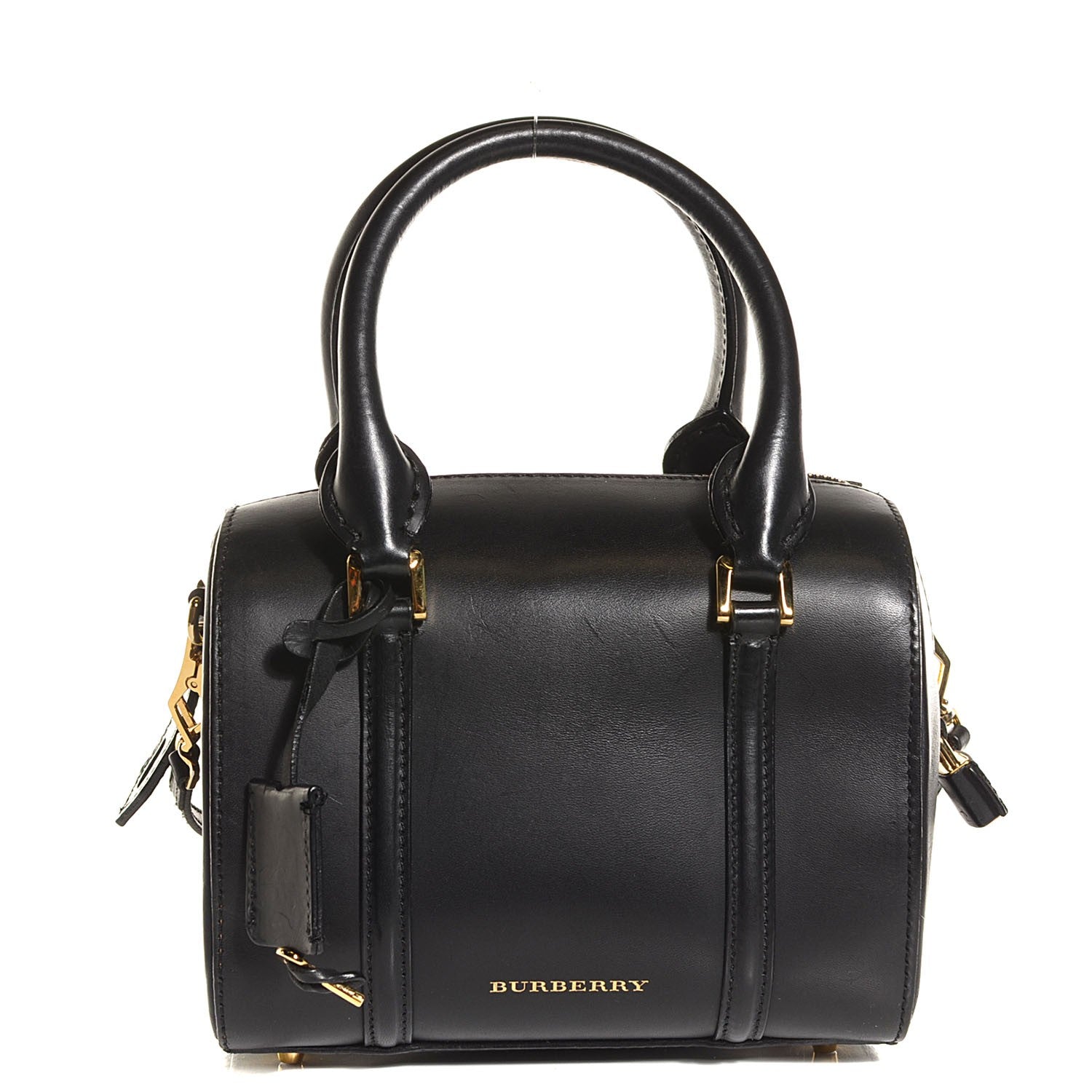 Burberry Soft Calfskin Small Alchester Bowling Bag Black 1 of 11