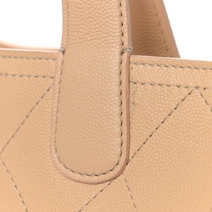 Chanel Caviar Stitched Large Shopping Tote Beige 11 of 12