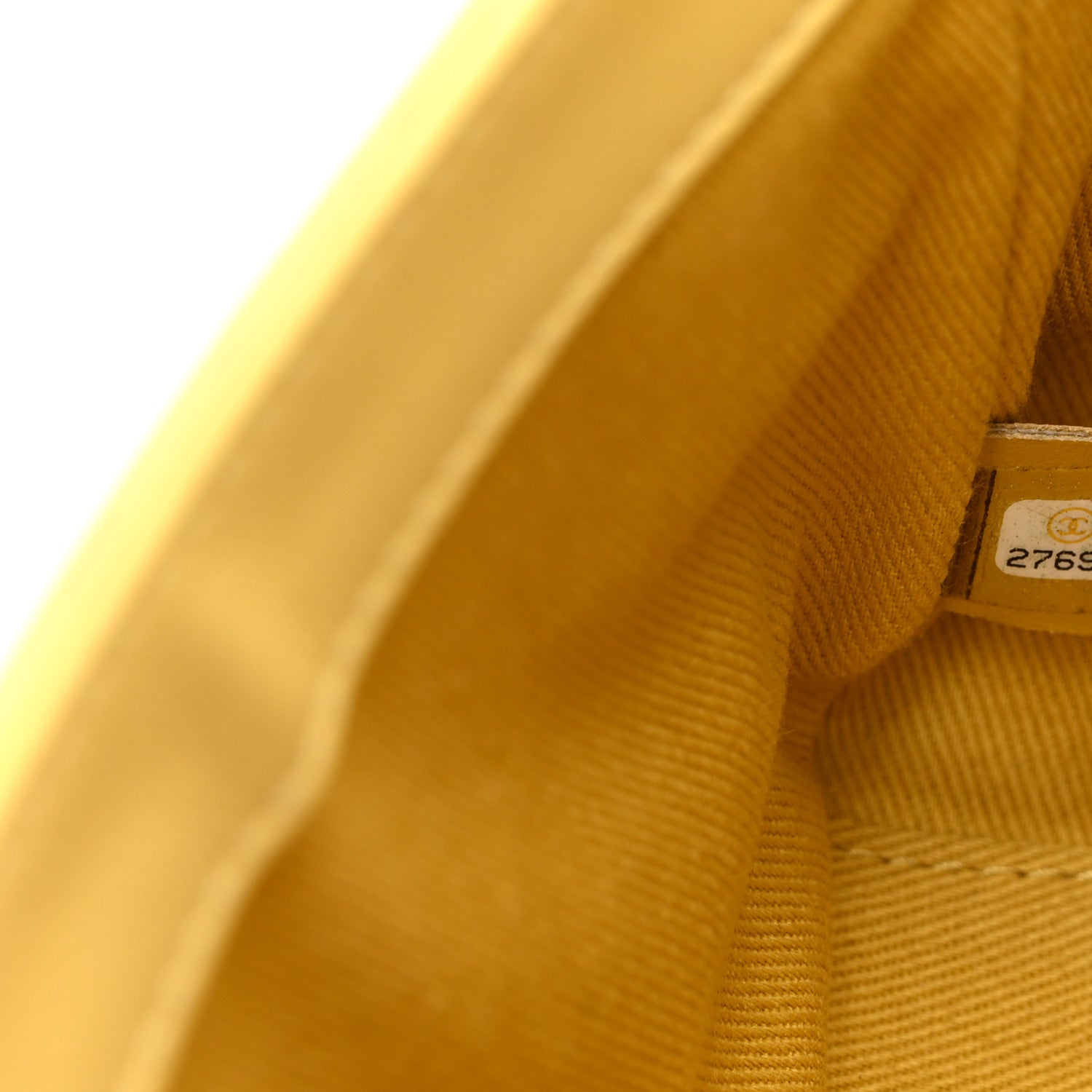 Chanel Calfskin Small Stitched Flap Yellow 7 of 10