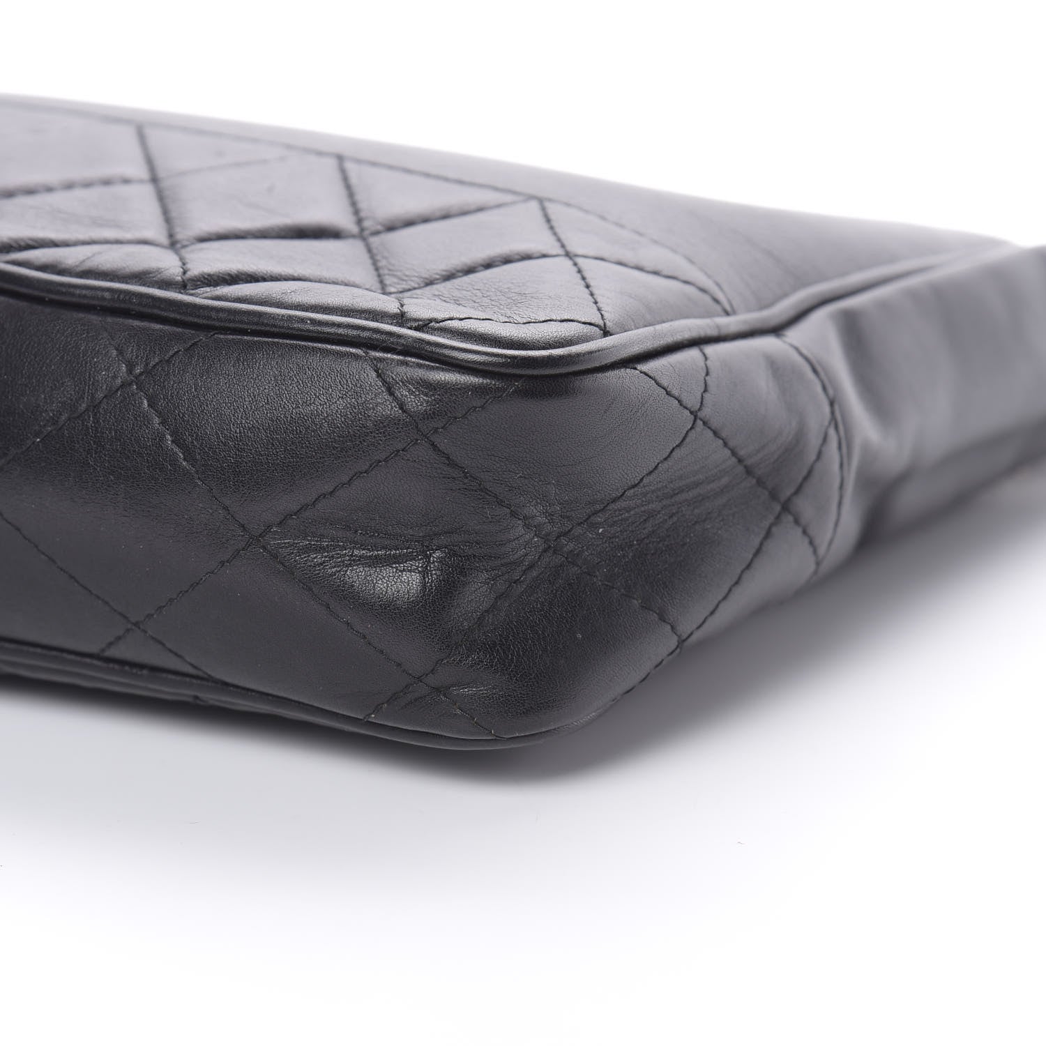 Chanel Lambskin Shopping Tote Black 10 of 13
