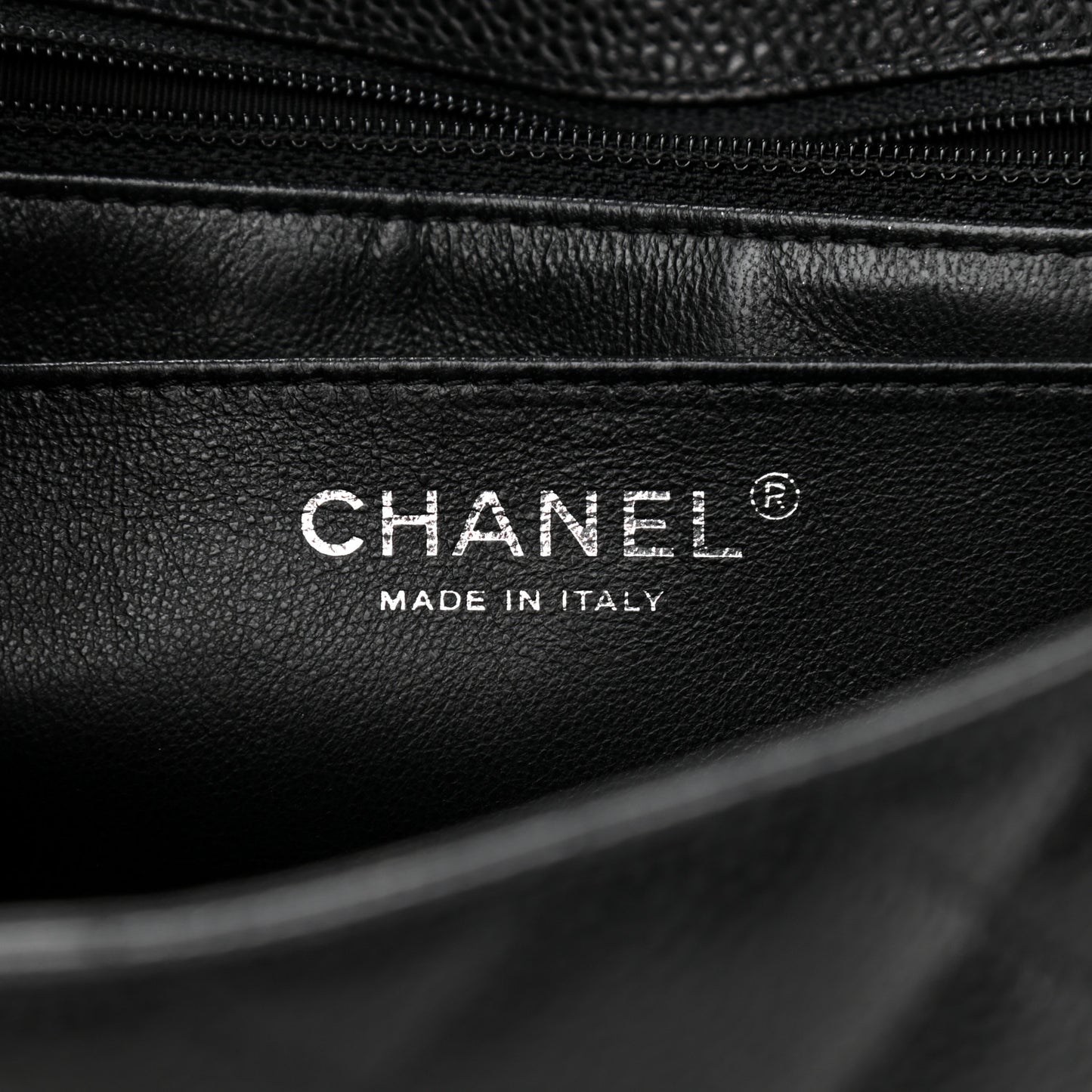 Caviar Quilted Jumbo Single Flap Black