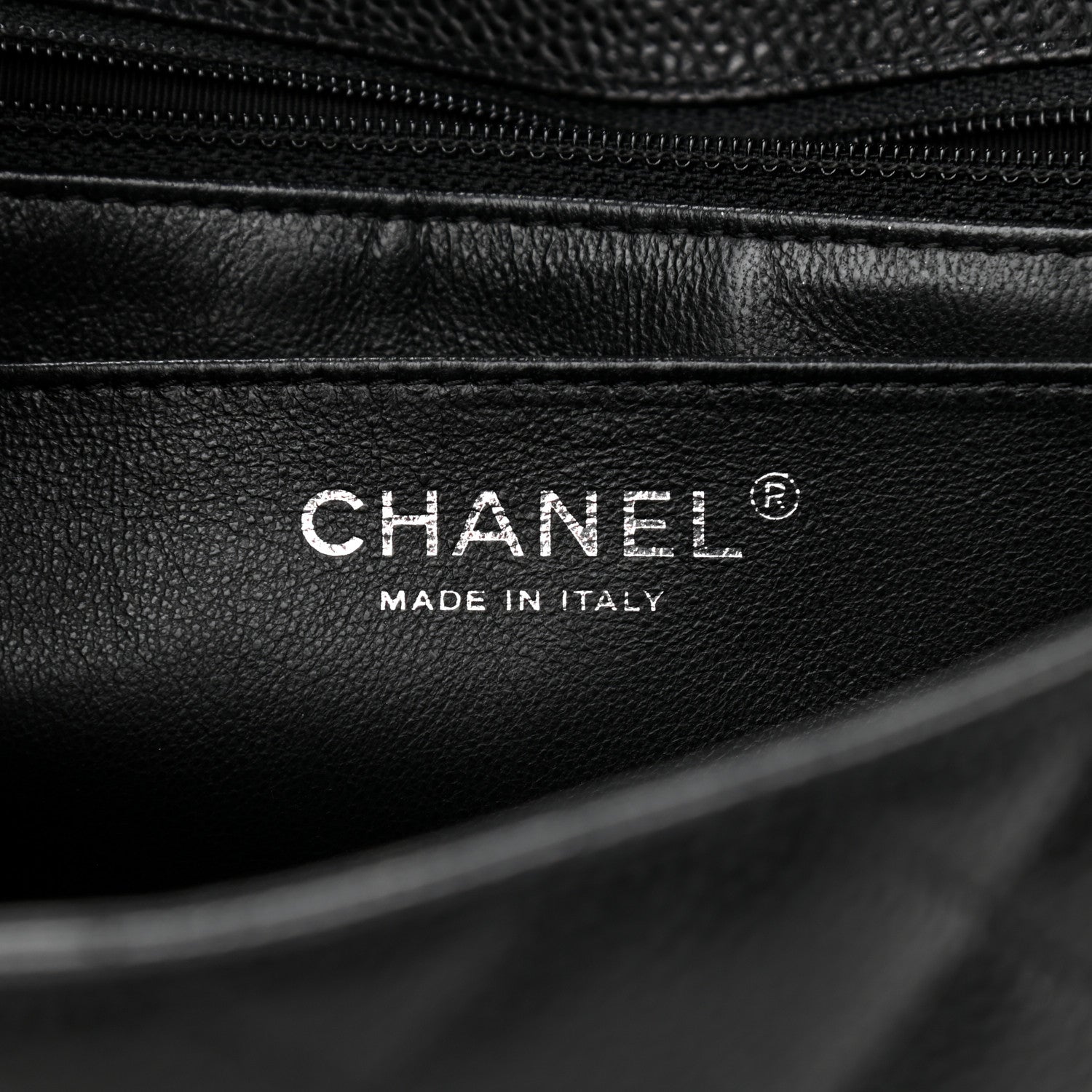 Chanel Caviar Quilted Jumbo Single Flap Black 6 of 12