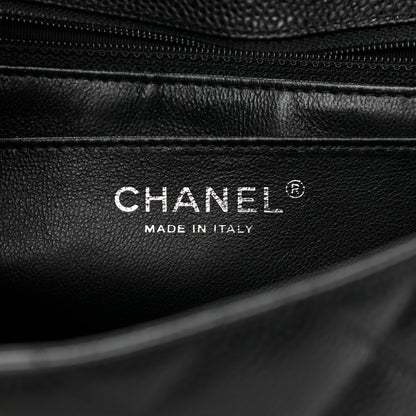 Chanel Caviar Quilted Jumbo Single Flap Black 6 of 12