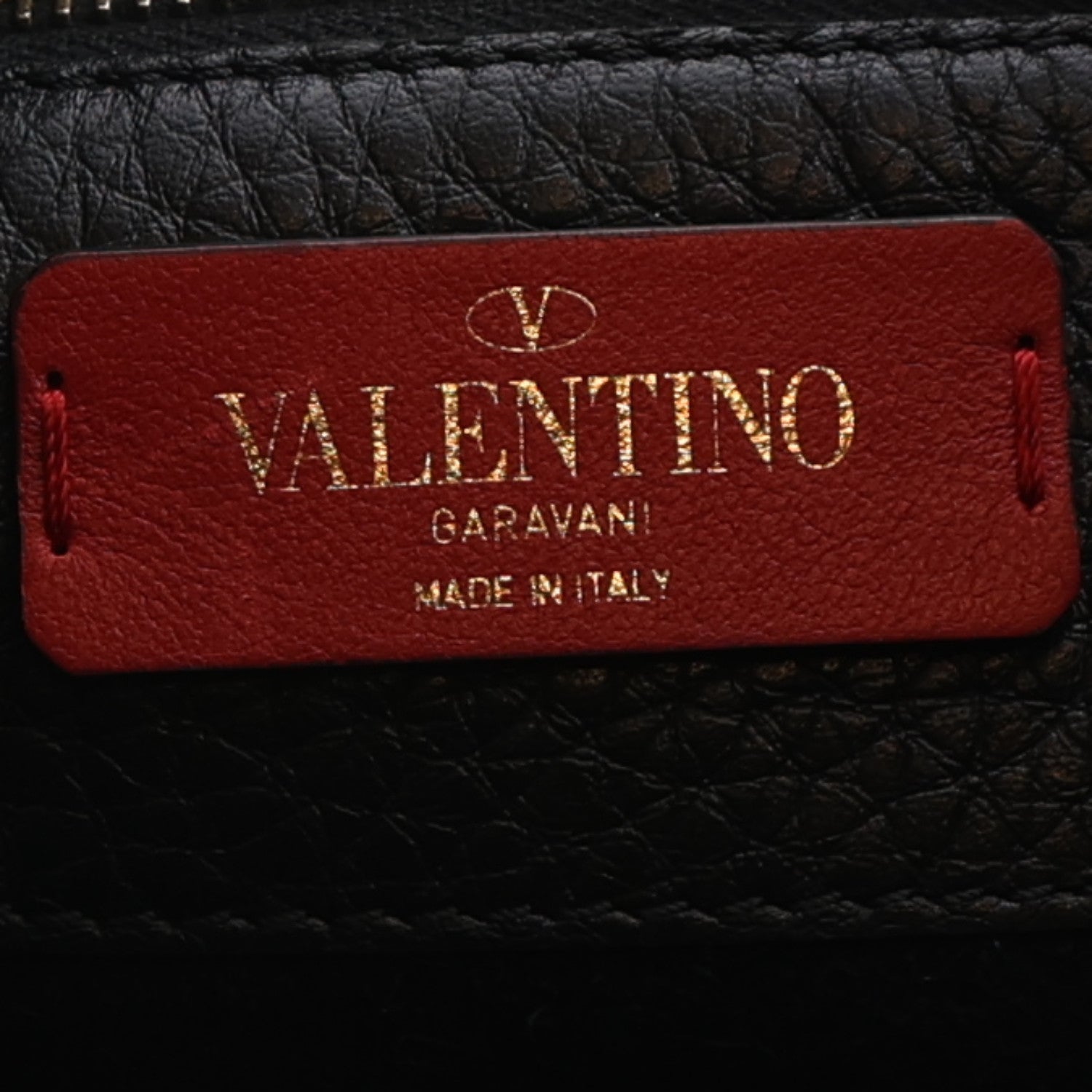 Valentino Garavani Grained Calfskin Small Rockstud Shoulder Tote Black 5 of 8