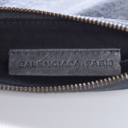 Balenciaga Agneau Rubber Covered Classic Hardware M Porte-Monnaie Coin Purse Grey 6 of 7