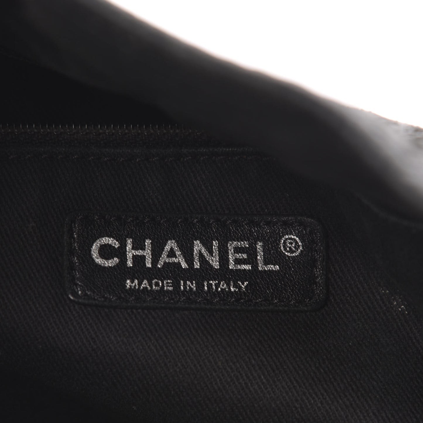 Calfskin Perforated Up In The Air Tote Black