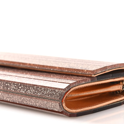 Jimmy Choo Acrylic Glitter Sweetie Clutch Rose Gold 9 of 13