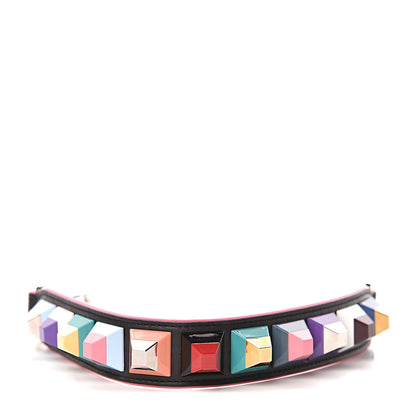 Fendi Vitello Dolce Plexiglass Studded Mini Strap You Black Multicolor 1 of 5