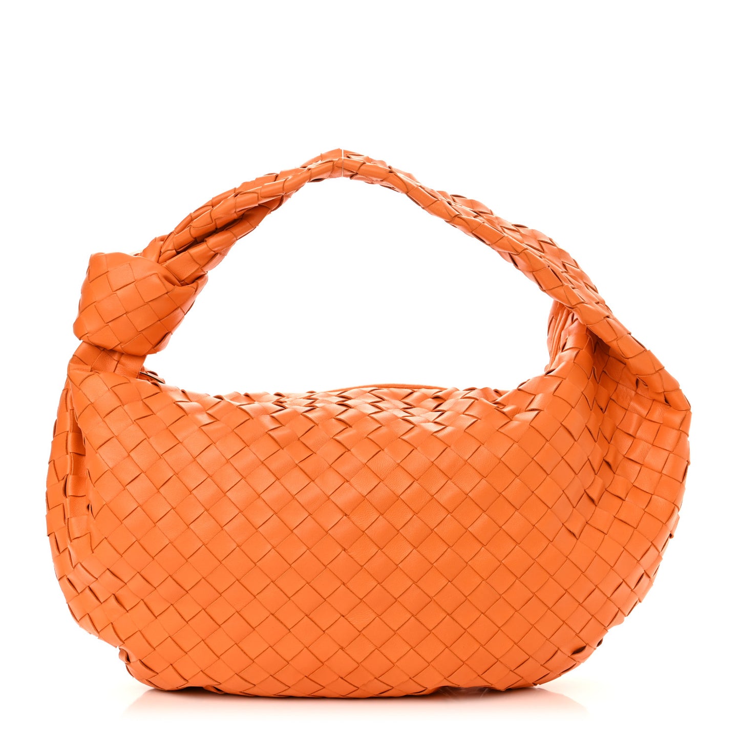 Nappa Intrecciato Small Jodie Twist Orange