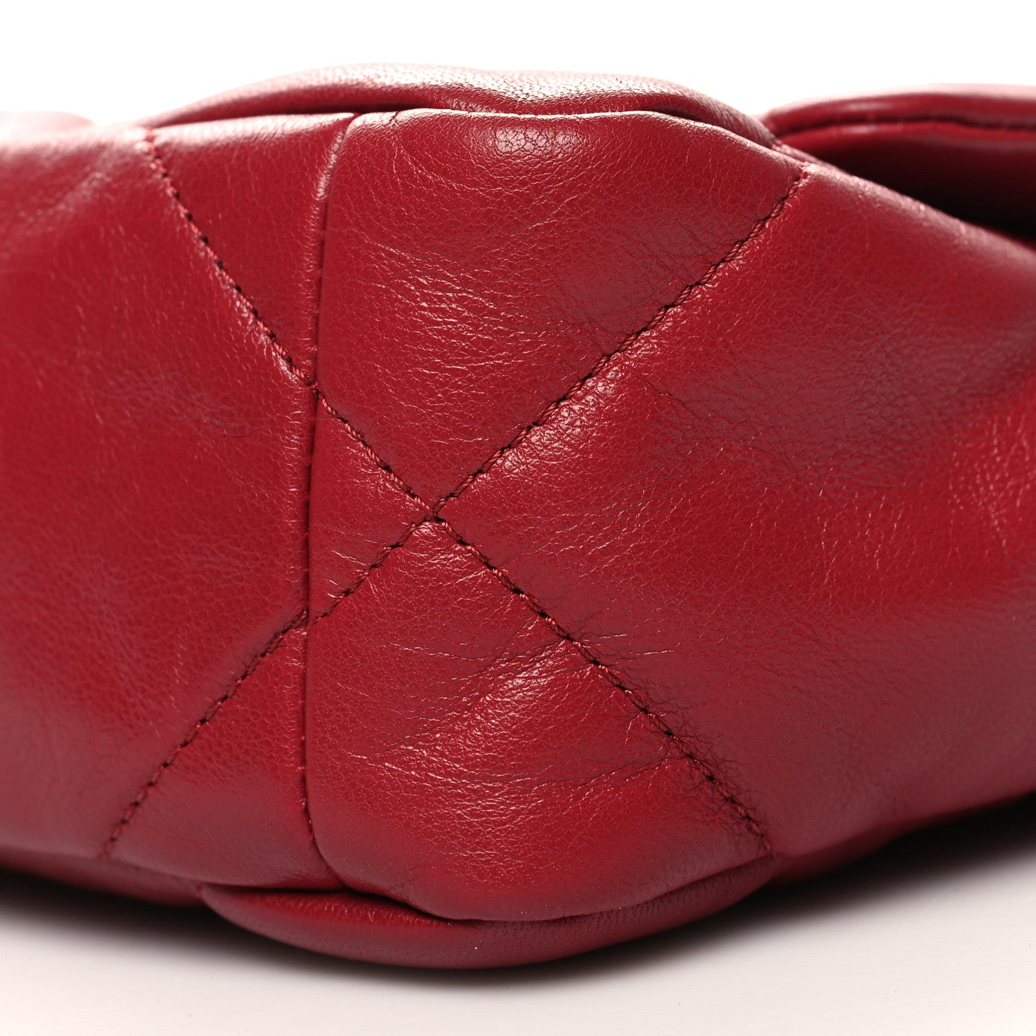 Chanel Goatskin Quilted Medium Chanel 19 Flap Red 10 of 10