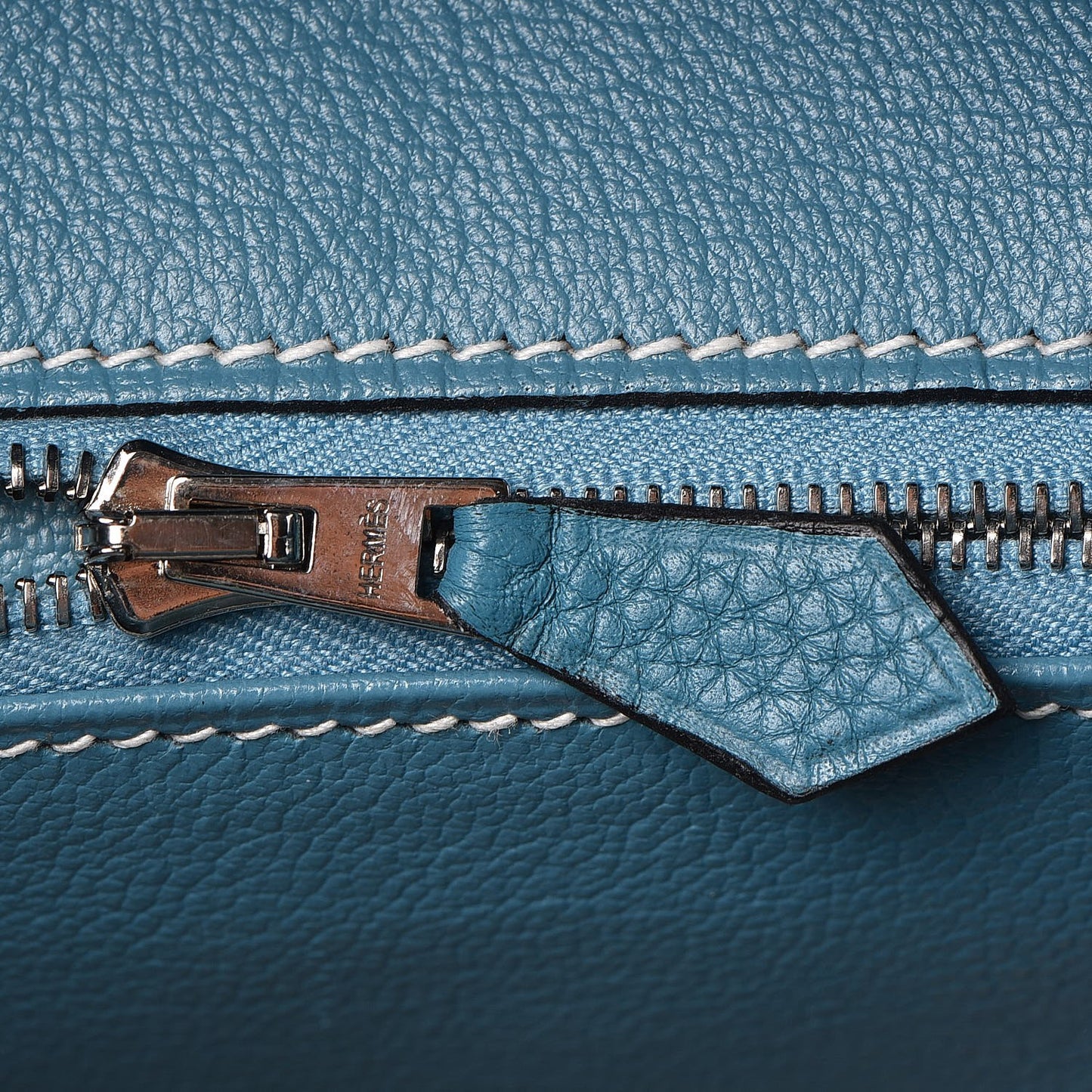 Taurillon Clemence Birkin 40 Blue Jean
