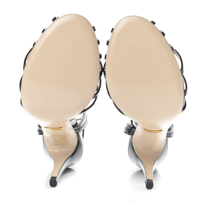 Gucci Vernice Crystal Sandals 36.5 Black 5 of 9