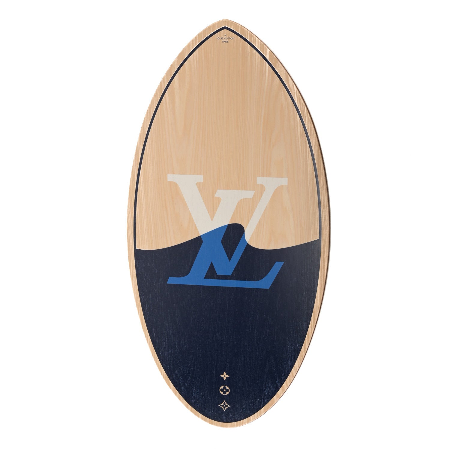 Louis Vuitton Wood Monogram Giant Escale Skimboard Blue 1 of 3