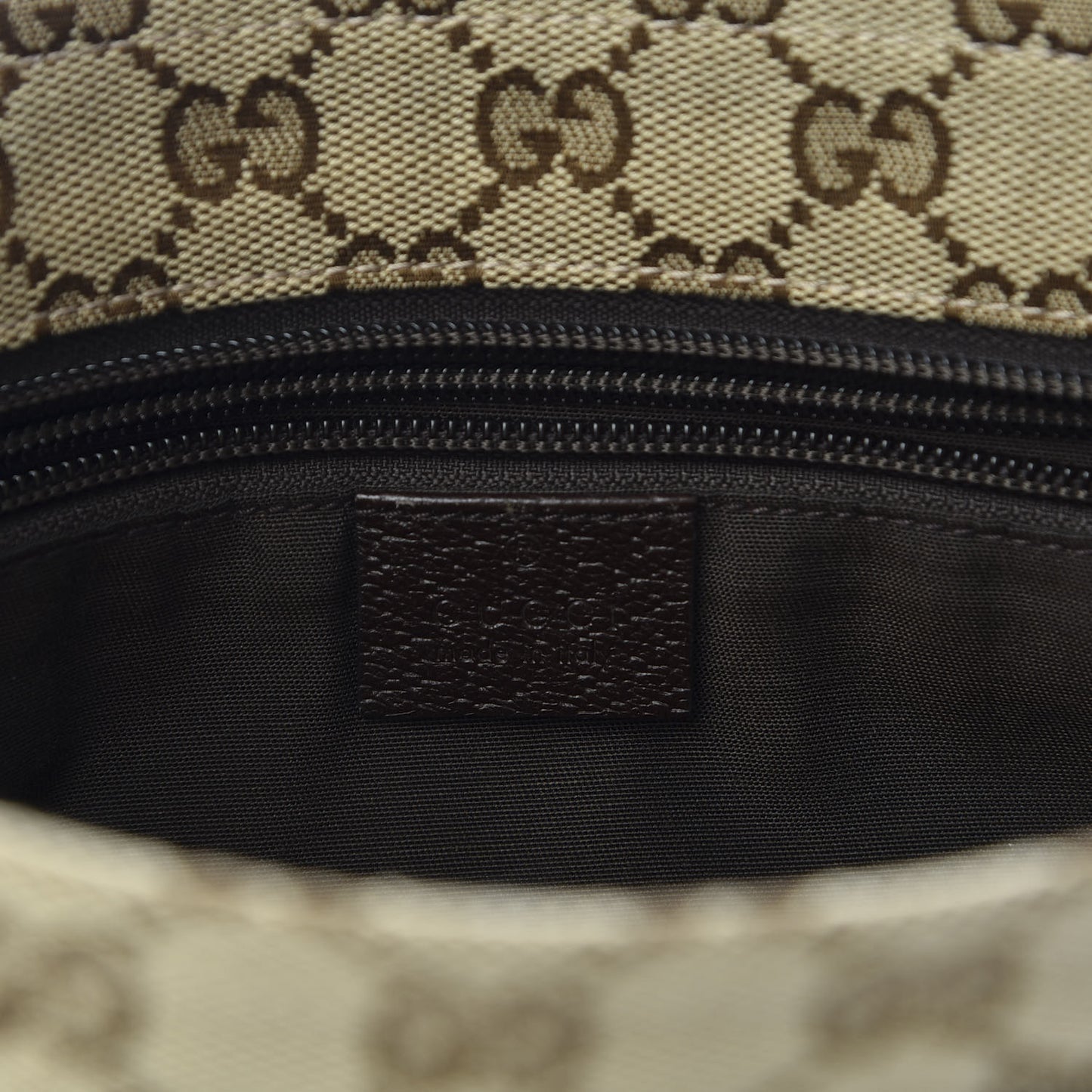 Monogram Web Small Flat Messenger Crossbody Dark Brown