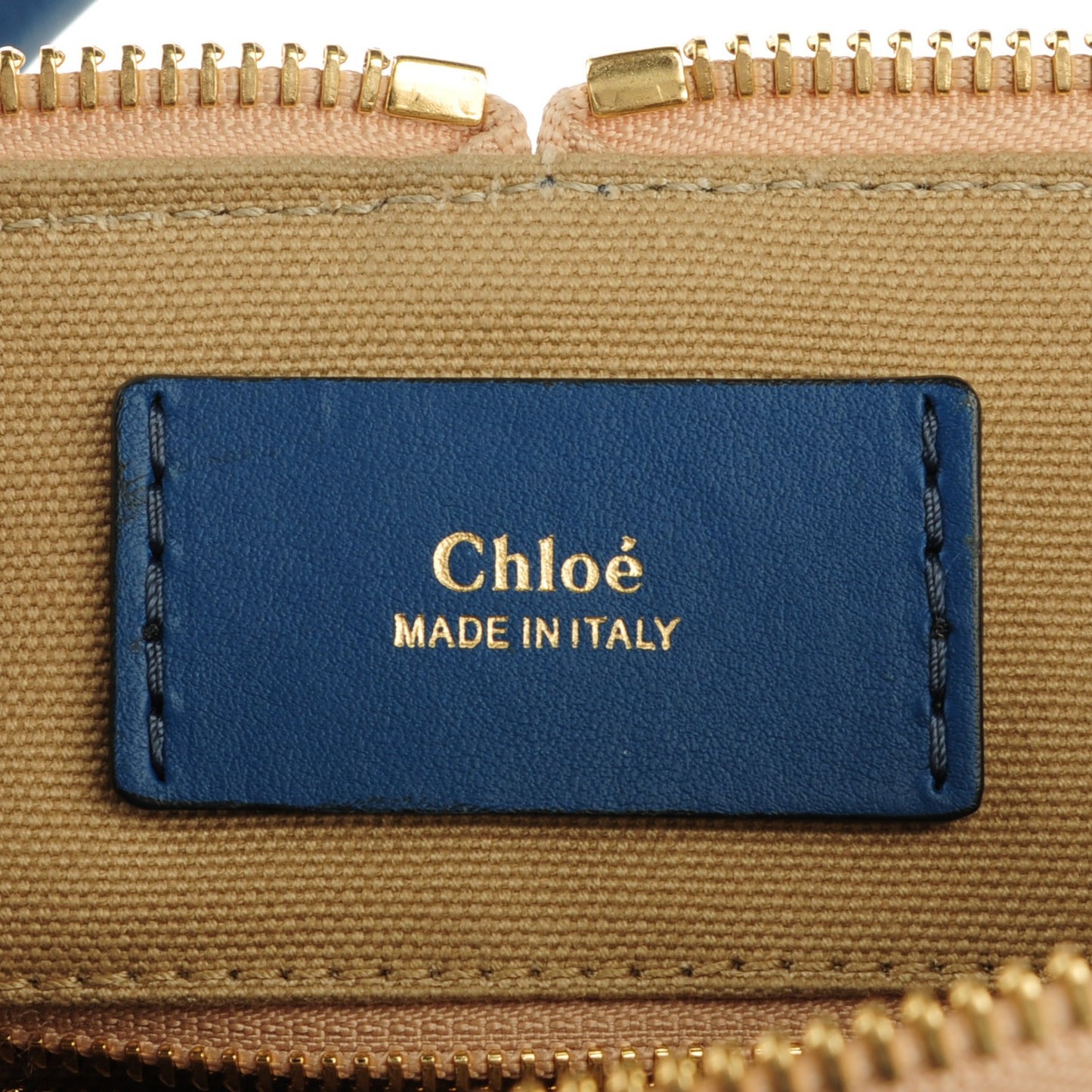Pebbled Calfskin Medium Baylee Bi-Color Tote Cobalt Navy