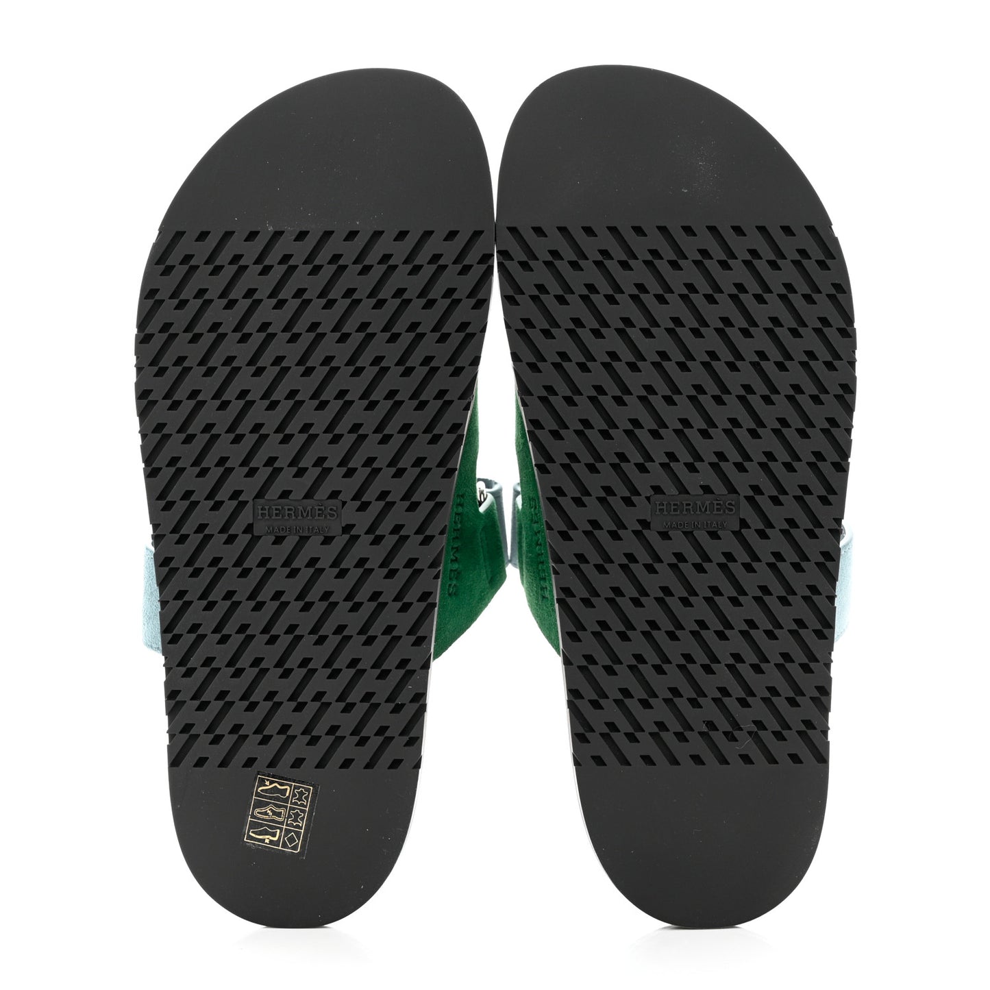 Suede Goatskin Womens Chypre Sandals 39 Vert Cactus Vert d'eau