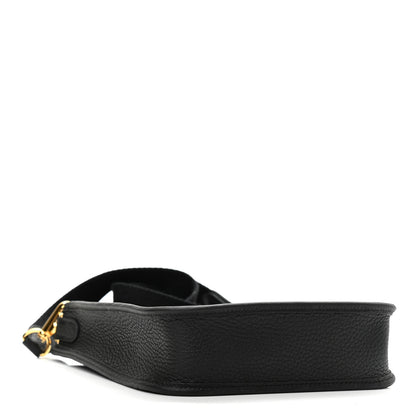 Hermes Taurillon Clemence Evelyne TPM Black 4 of 10