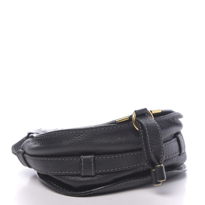 Chloe Calfskin Mini Marcie Round Crossbody Bag Black 4 of 17
