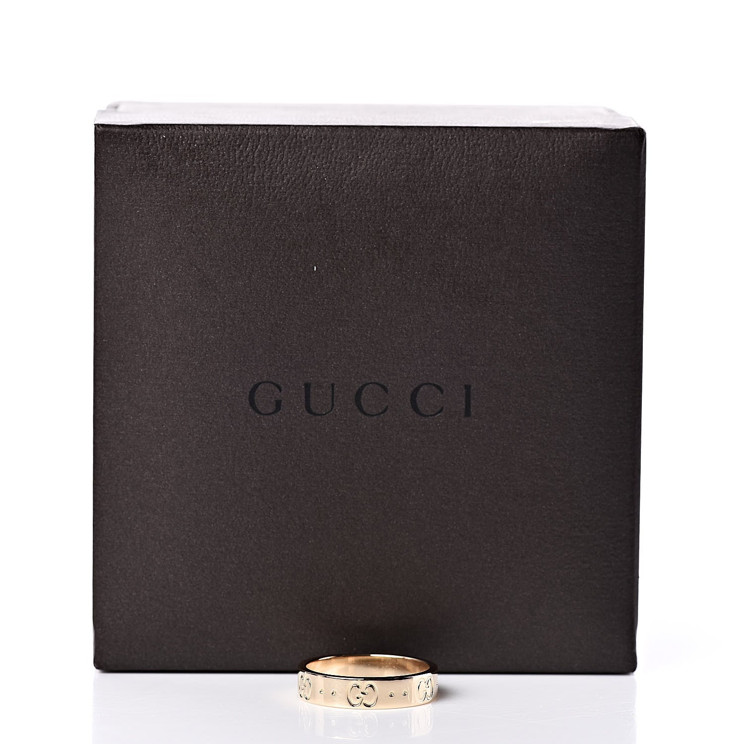 Gucci 18K Yellow Gold 4mm Icon Thin Band Ring 51 5.75 5 of 6