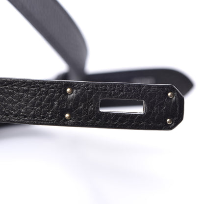Hermes Taurillon Clemence Jypsiere 28 Black 7 of 8