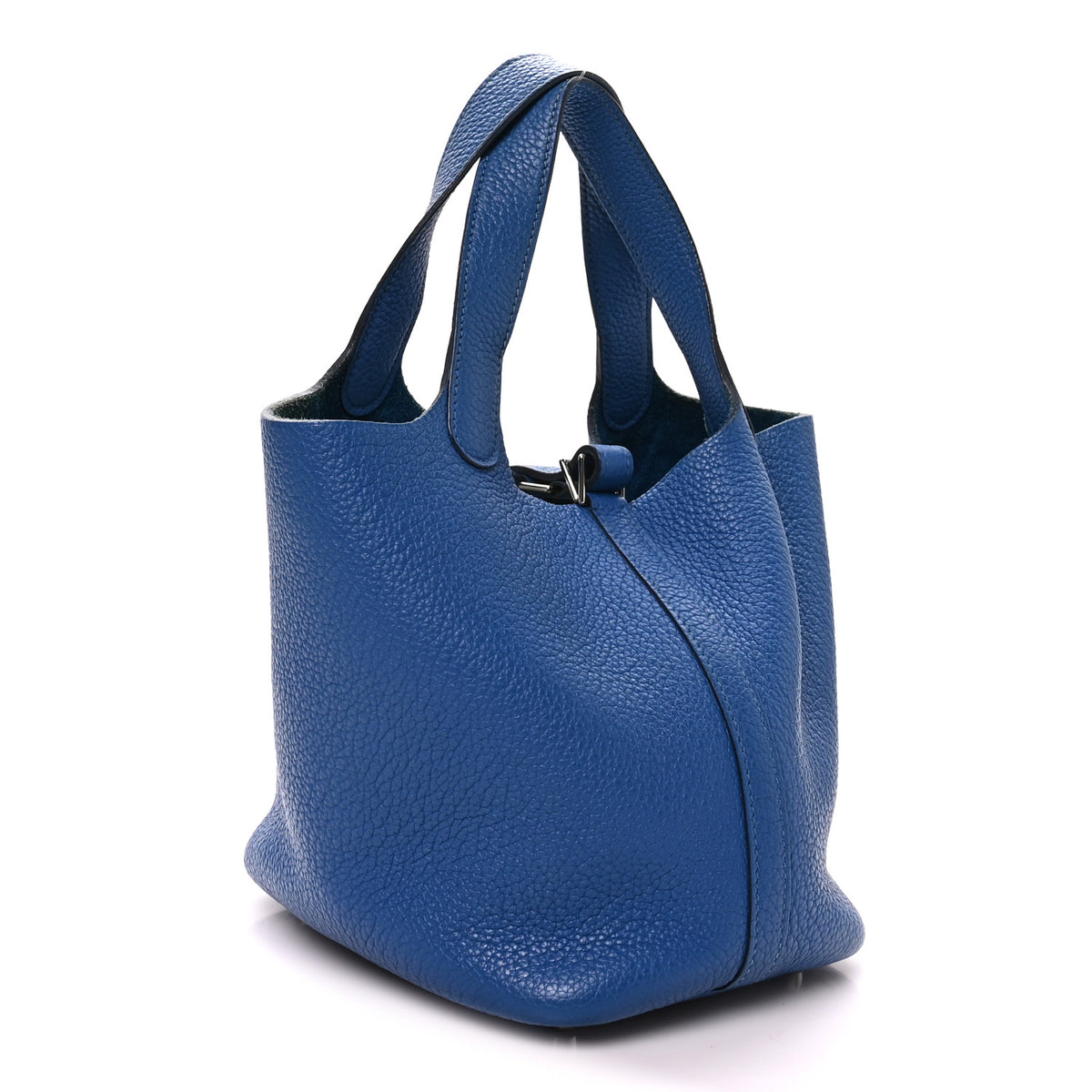 Hermes Taurillon Clemence Picotin Lock 18 PM Bleu France 3 of 10