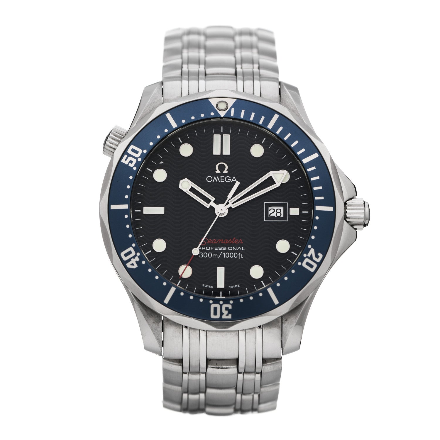 Omega Stainless Steel 41mm Seamaster Professional Quartz Watch Blue 2221.80 1 of 4