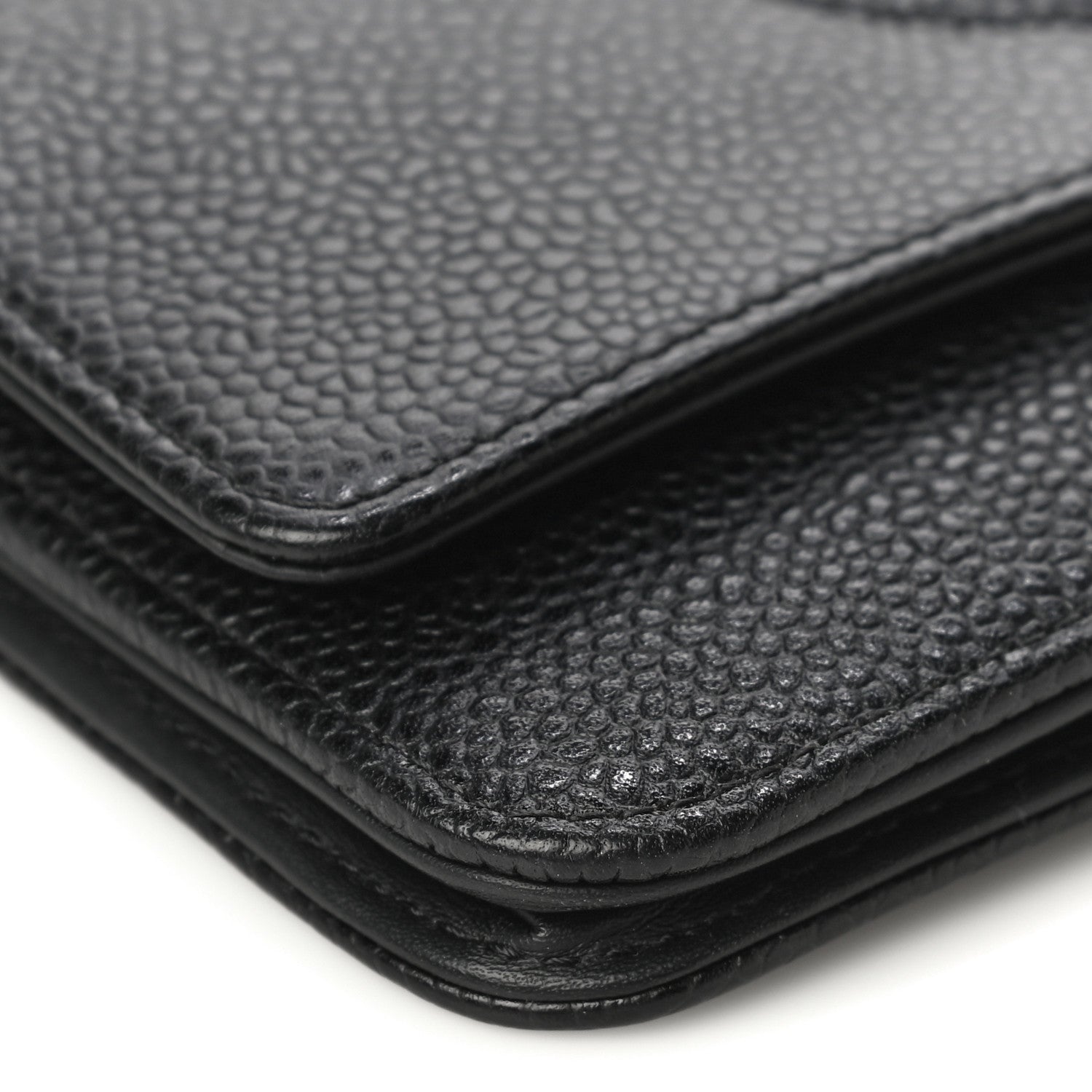 Chanel Caviar Timeless CC Wallet On Chain WOC Black 11 of 15