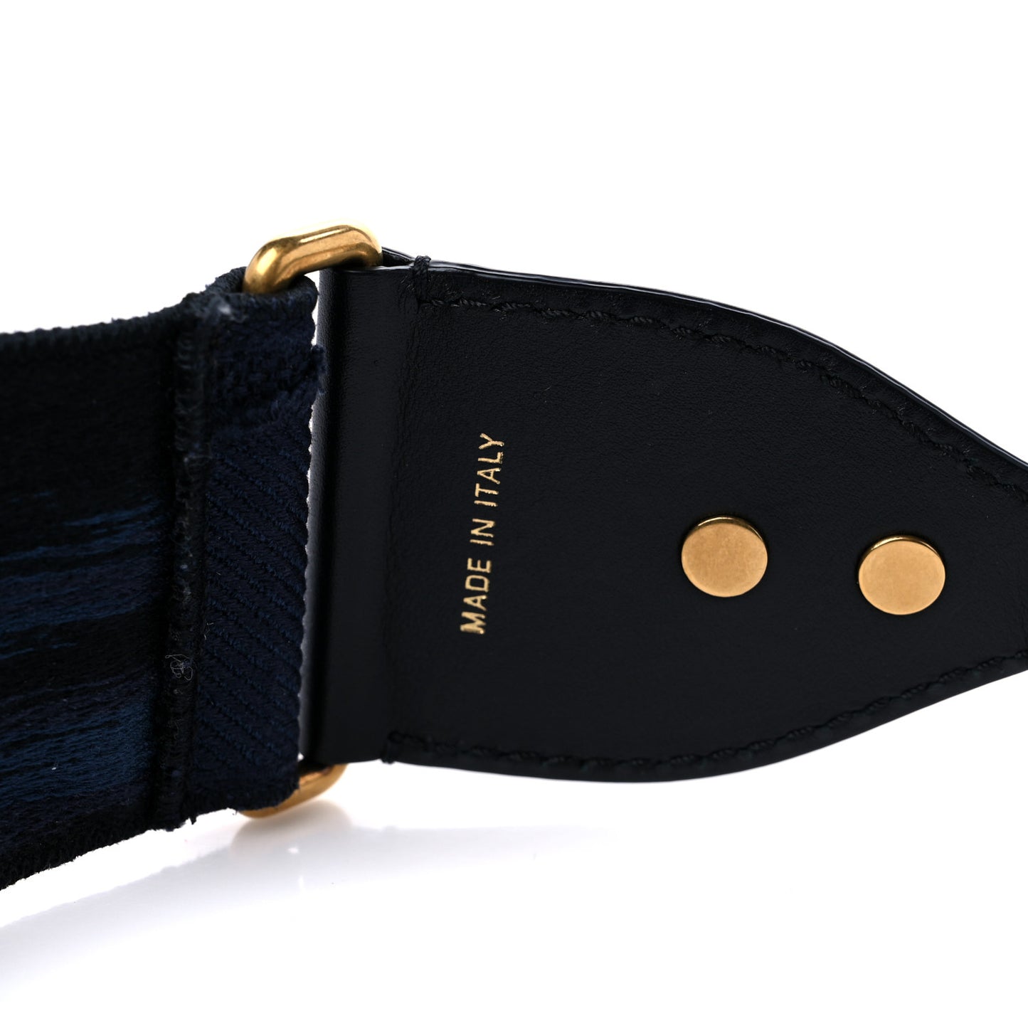 Canvas Embroidered Studded KaleiDiorscopic Adjustable Shoulder Strap Blue