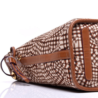 MCM Visetos Medium Liz Reversible Shopper Tote Cognac 14 of 16