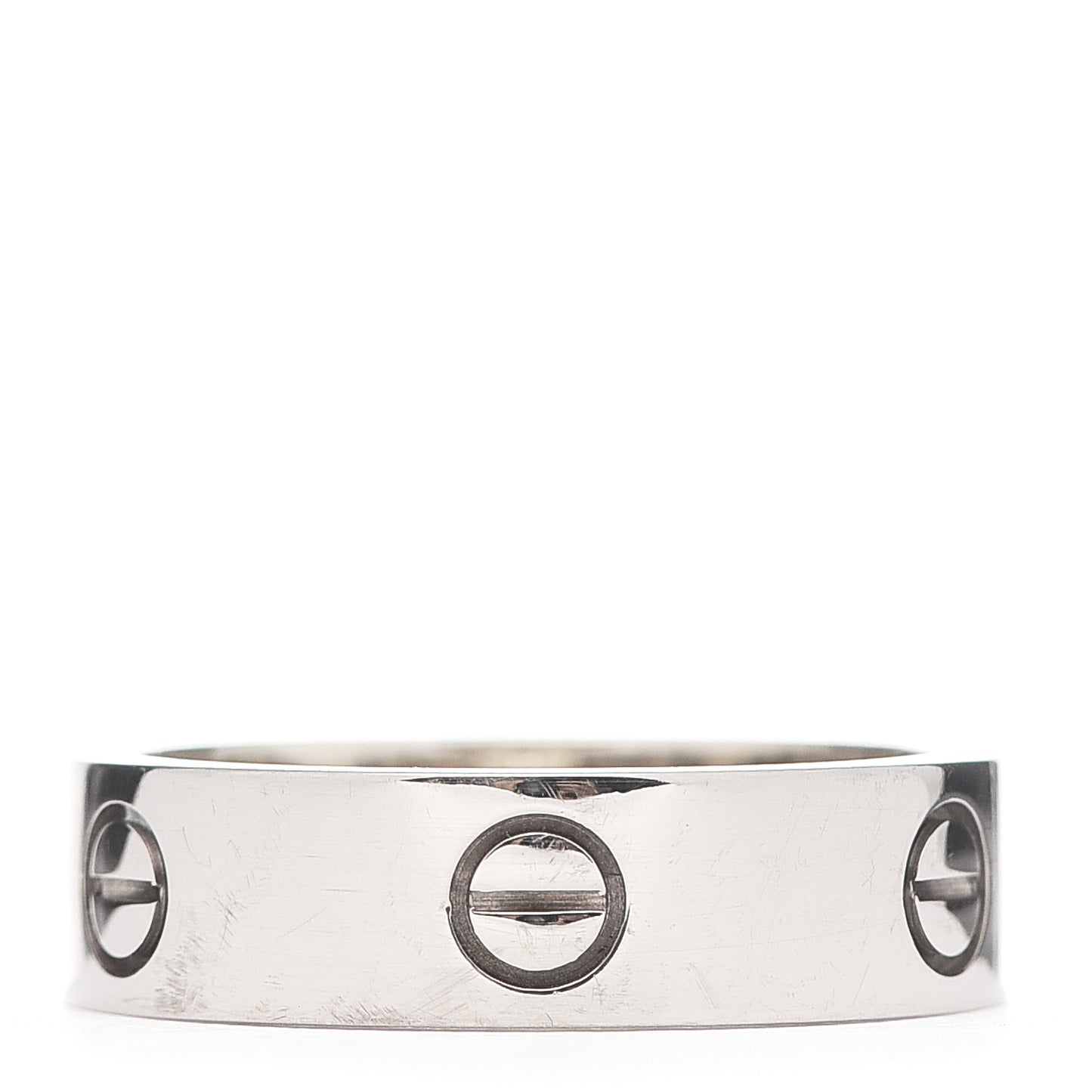 18K White Gold 6mm LOVE Ring 59 8.75