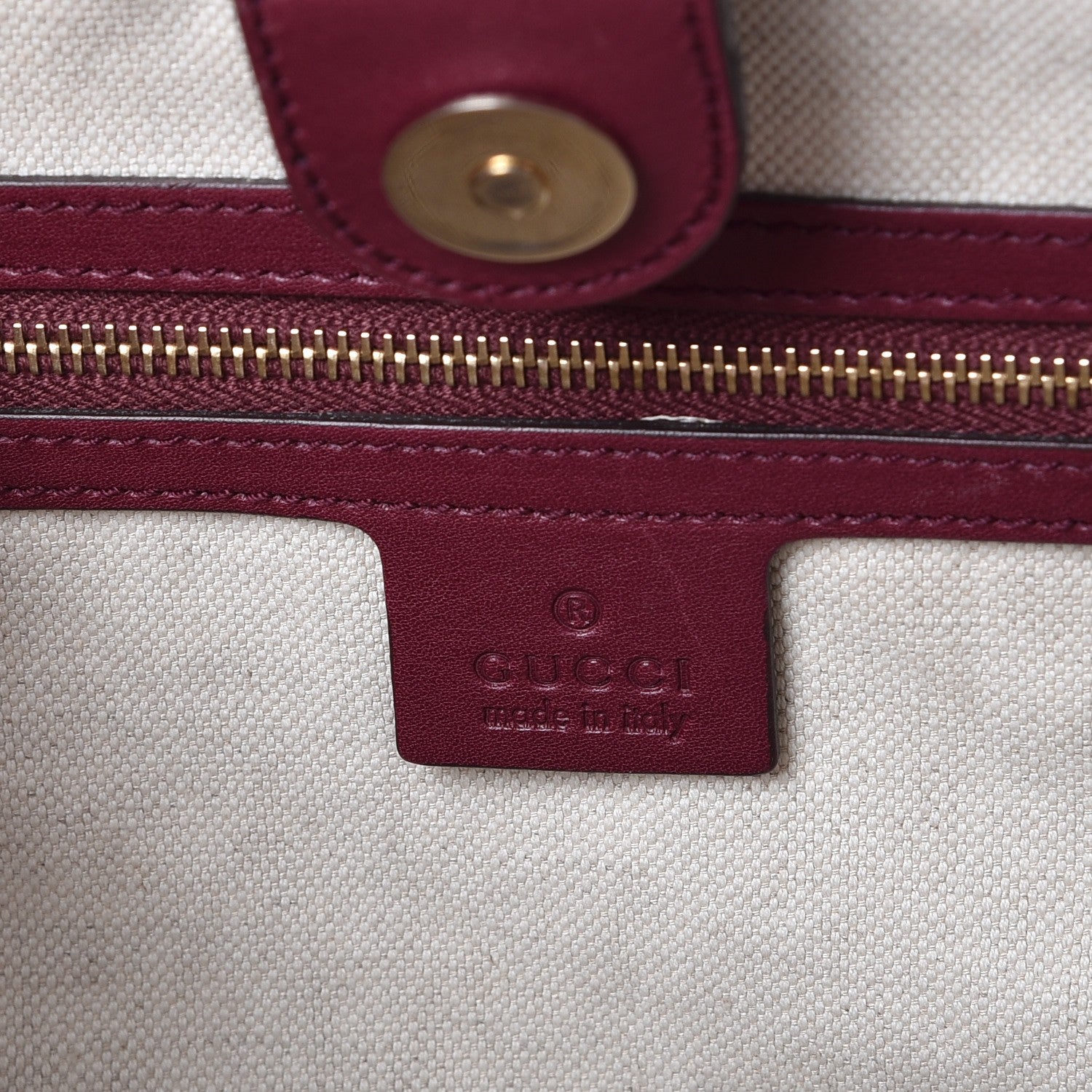 Gucci Guccissima Medium Mayfair Tote Cherry 6 of 19