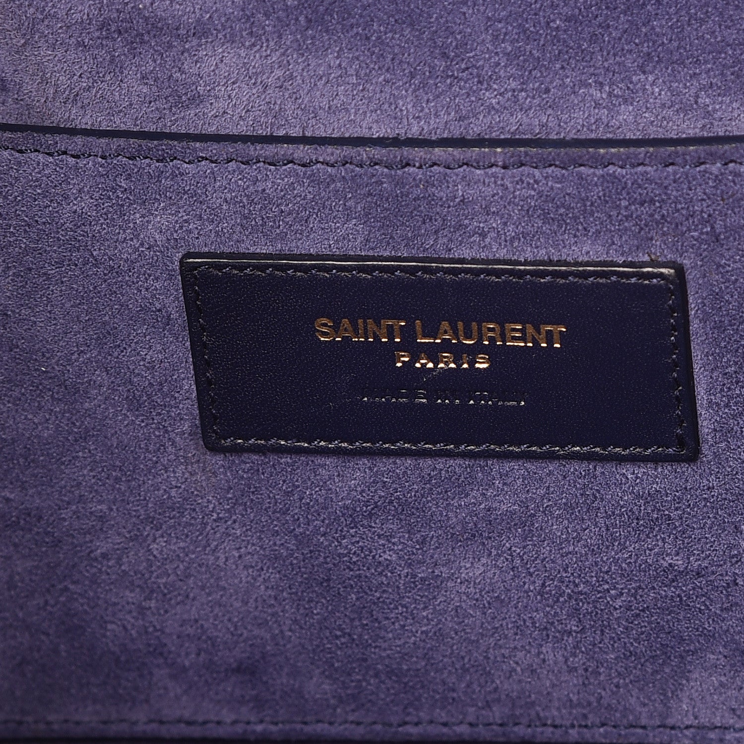 Saint Laurent Calfskin Large Emmanuelle Bucket Bag New Marine 8 of 15