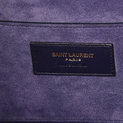 Saint Laurent Calfskin Large Emmanuelle Bucket Bag New Marine 8 of 15