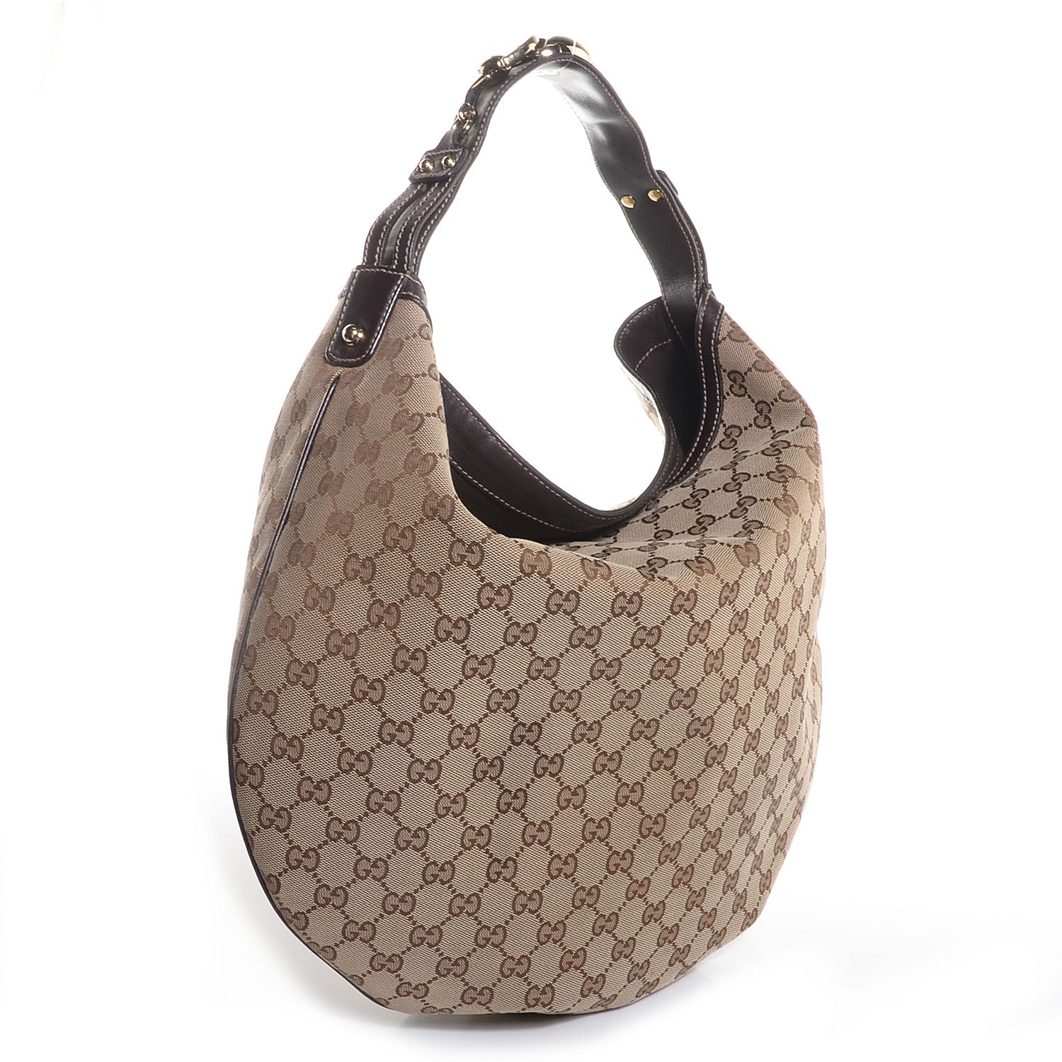 Gucci Monogram Wave Hobo Dark Brown 3 of 7