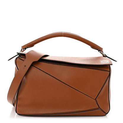 Loewe Calfskin Medium Puzzle Bag Tan 1 of 10