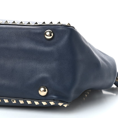 Valentino Garavani Vitello Medium Rockstud Tote Marine 8 of 8