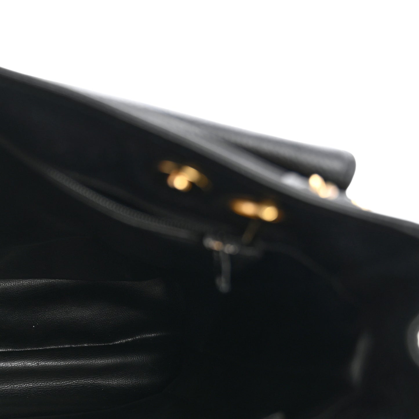 Caviar CC Flap Shoulder Bag Black