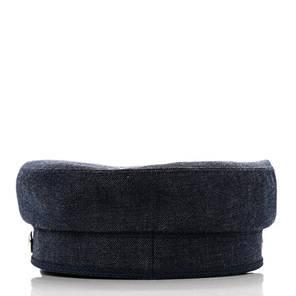 Hermes Denim Cabourg Cap 57 Indigo 6 of 9