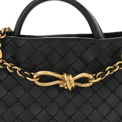 Bottega Veneta Nappa Intrecciato Small Andiamo With Chain Shoulder Bag Black 7 of 9