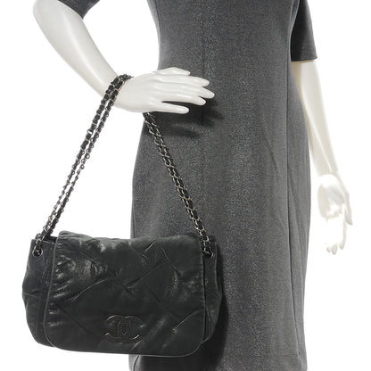 Chanel Iridescent Calfskin Glint Accordion Flap Black 2 of 7