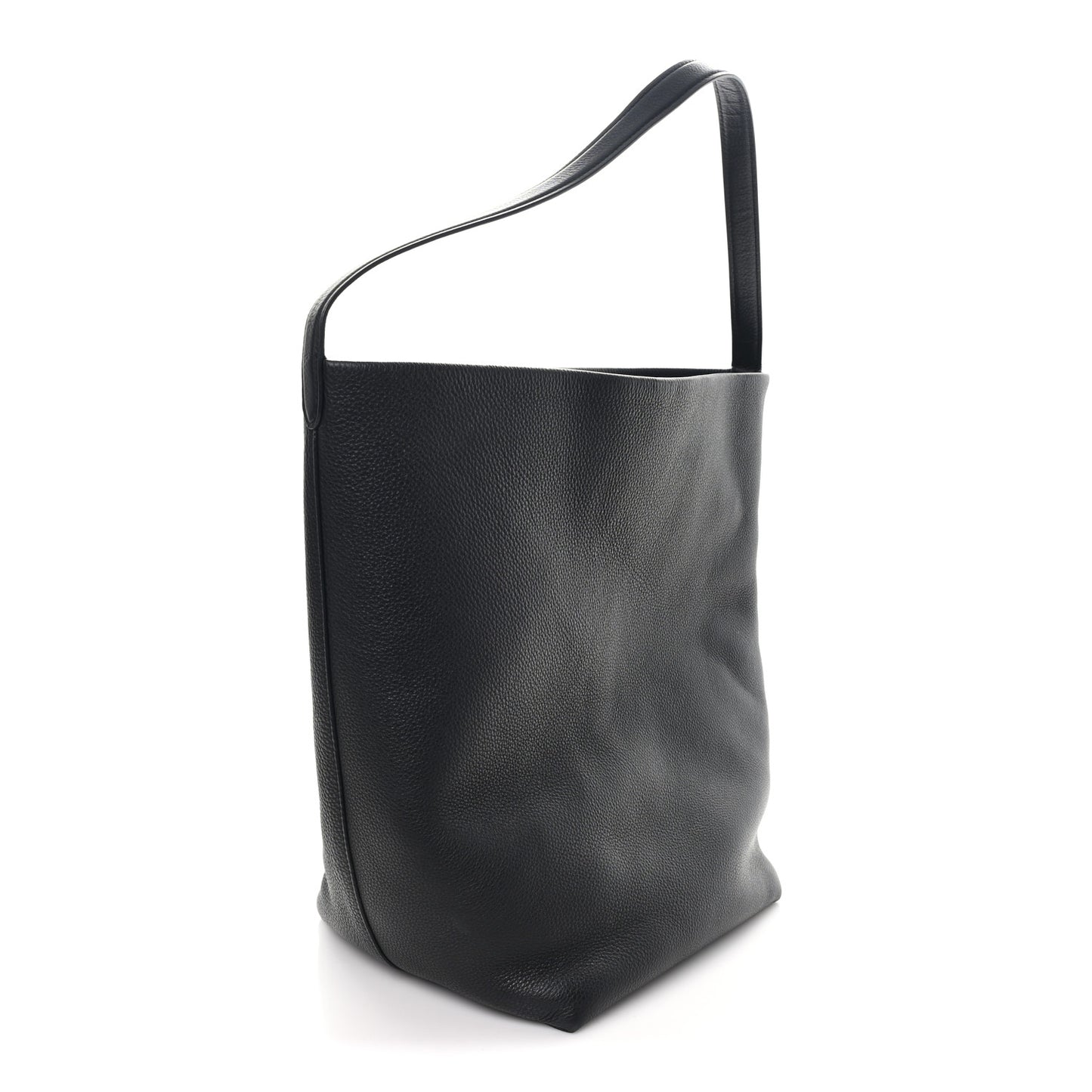 Grained Calfskin Large N/S Park Tote Black