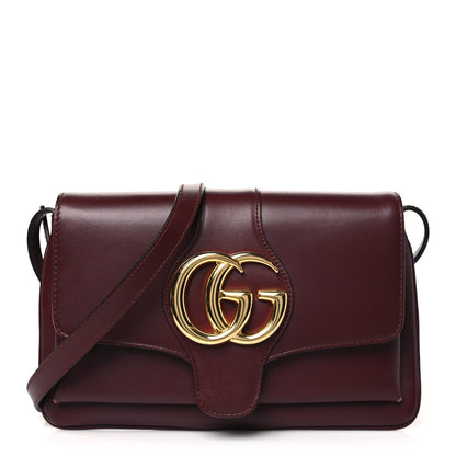 Gucci Vitello Palmellato Lux Small Arli Flap Shoulder Bag Vintage Bordeaux 1 of 12