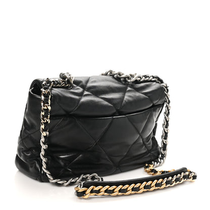 Chanel Lambskin Quilted Large Chanel 19 Flap Black 3 of 10