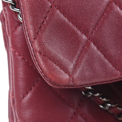 Chanel Lambskin Quilted Mini Mineral Nights Flap Crossbody Bag Dark Red 12 of 18