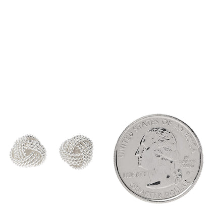 Tiffany Sterling Silver Twist Knot Earrings 2 of 4