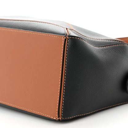 Loewe Calfskin Small Craft Puzzle Bag Tan Black 9 of 11