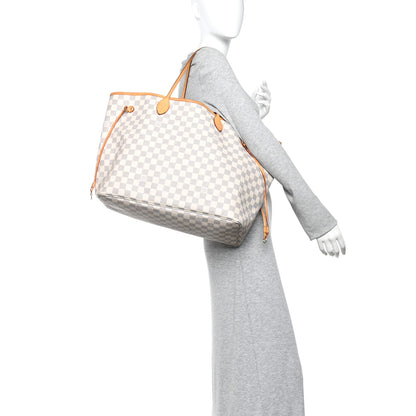 Louis Vuitton Damier Azur Neo Neverfull GM Rose Ballerine 2 of 16