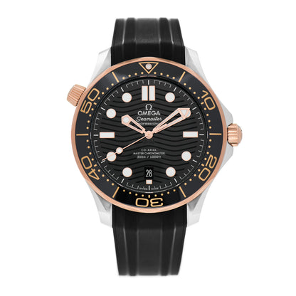 Omega Stainless Steel 18K Sedna Gold Rubber 42mm Seamaster Diver 300M Co-Axial Master Chronometer Automatic Watch Black 210.22.42.20.01.002 1 of 5