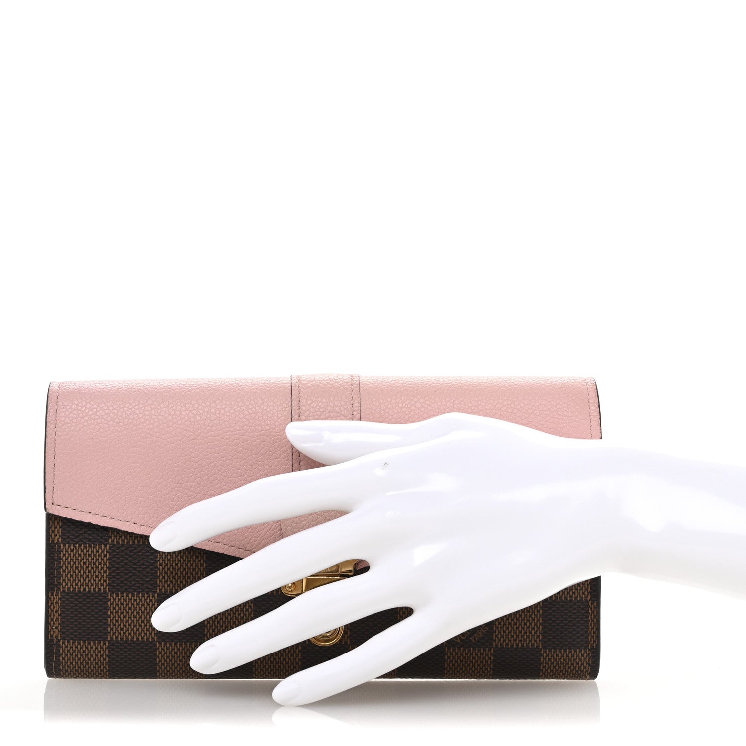 Louis Vuitton Damier Ebene Clapton Wallet Magnolia 2 of 9